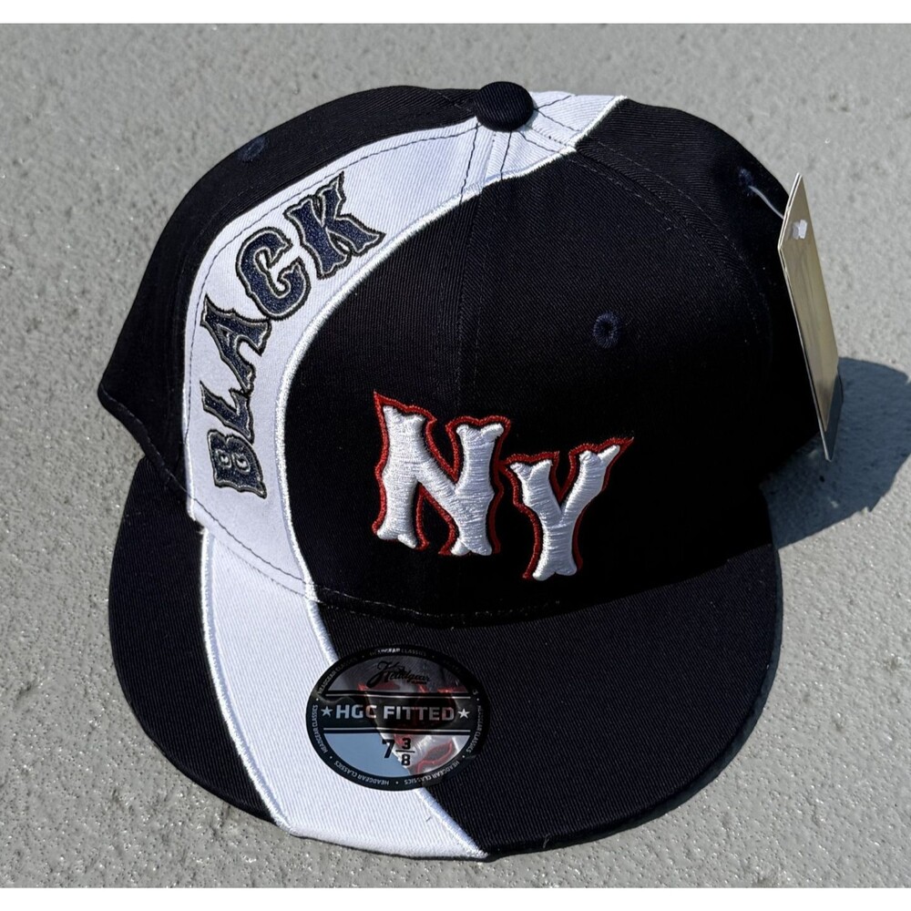 New York Black Yankees Negro League Fitted Hat Navy Blue 7 3/8